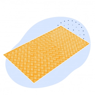 Алюминиевый рифленый лист даймонд 5.5х2000х2000 мм АМцС