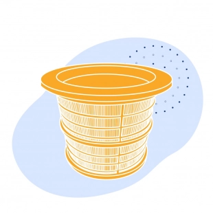 Цилиндрическое щелевое сито (шпальтовое) 1000x4000 мм AISI 316