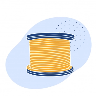 Канат грузоподъемный оцинкованный ГОСТ 7668-80 6.3 мм