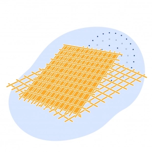 Стальная дорожная сетка в рулонах 50x50x1.8 мм 1500x50000 мм ГОСТ 23279-2012