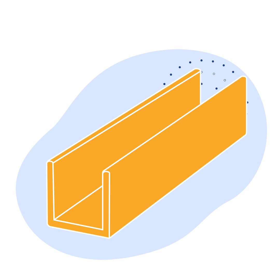 Алюминиевый швеллер 33x104x3x6000 мм В95 ГОСТ 8617-2018