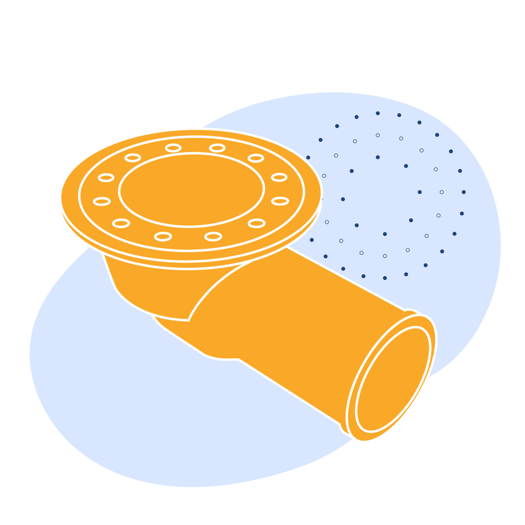 Трап чугунный ТК100б Ду 100 мм СЧ15 ГОСТ 1811-2019