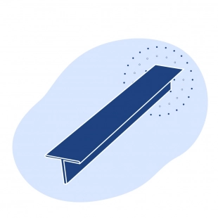 Алюминиевый тавр 93х185х9 мм ВД17 421882 ГОСТ 29296-92