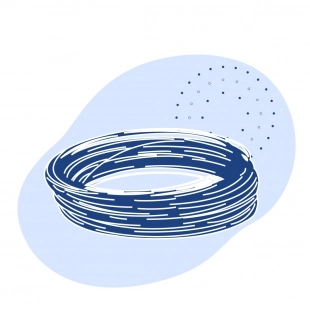 Проволока оцинкованная канатная 0.34 мм 10пс ГОСТ 7372-79