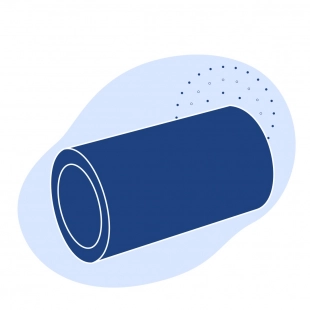 Полиэтиленовая газовая труба 40х2.3 мм SDR 17.6 ПЭ 100 оранжевая