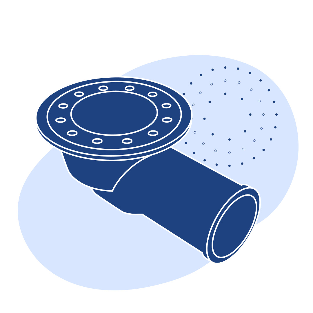 Трап чугунный ТК100б Ду 100 мм СЧ15 ГОСТ 1811-2019